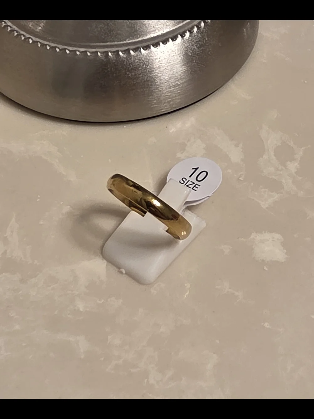 Men's Gold Ring Band Size 10